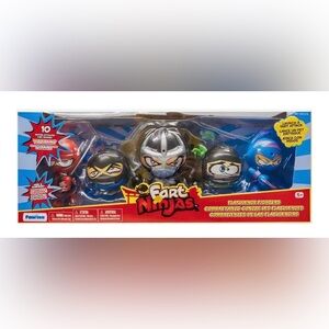 Funrise Fart Ninjas 5-Pack Ninjas, 2 Grenades, 1 Ninja XL Toy New